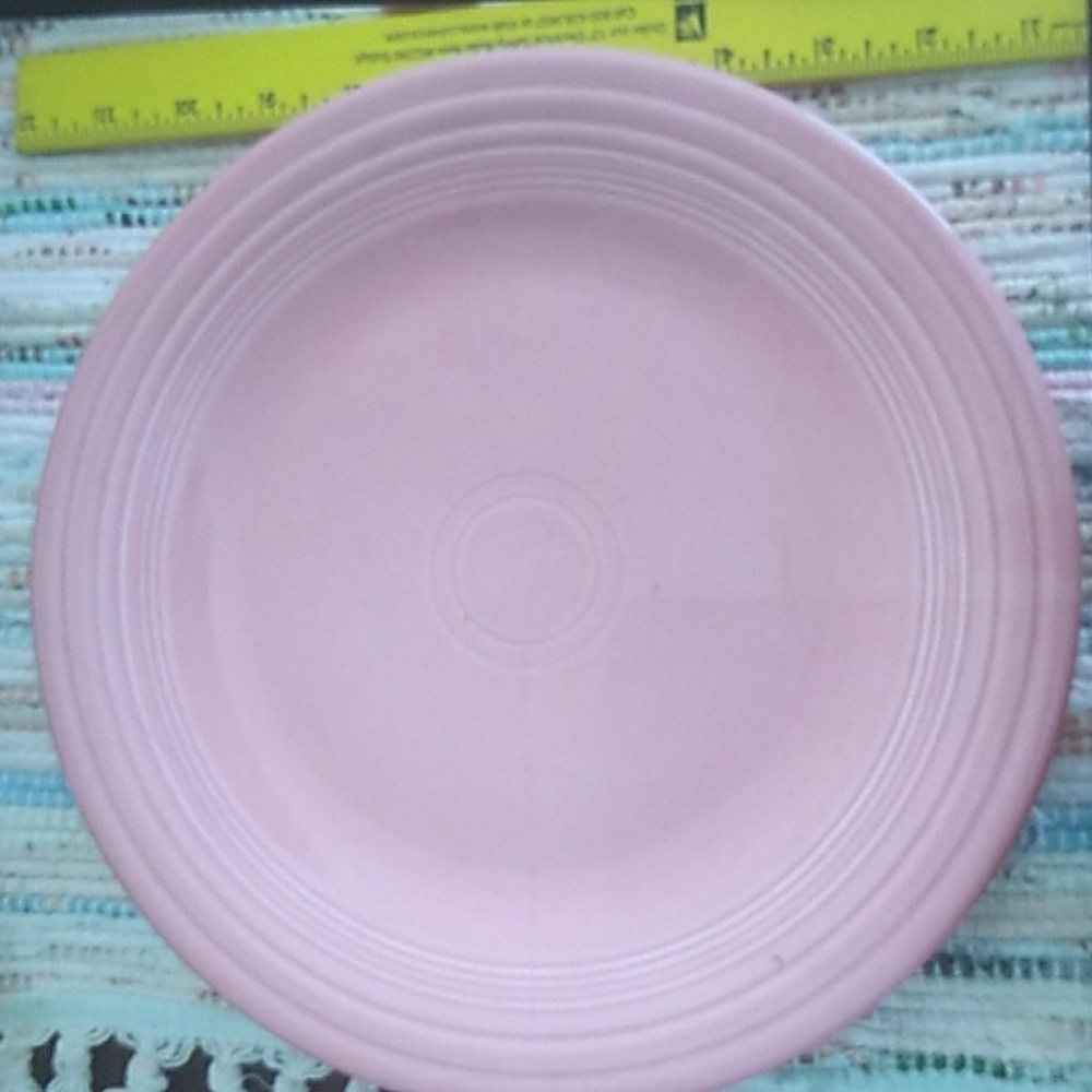 🫖 Fiestaware Rose Pink Salad Plate Fiesta 7 1/4” USA EVC  Rare - Picture 6 of 16